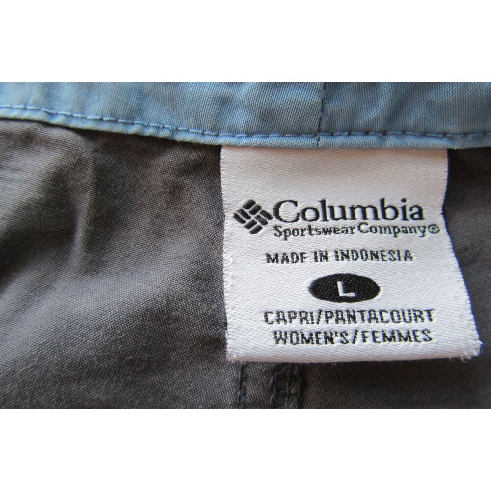Columbia Capri Pants Women's Large Gray Hiking Outdoors Lightweight - Picture 5 of 13